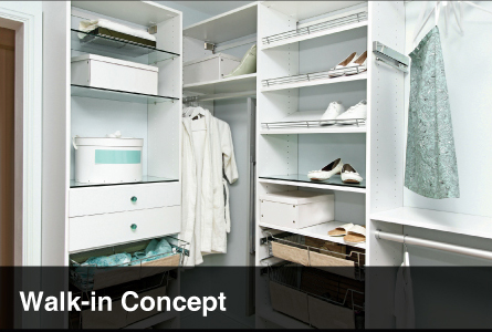 Built-In Wardrobe Walk-In Concept