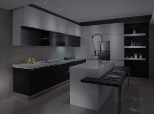 Contemporary Kitchen Cabinet Background