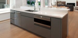 Island Kitchen Cabinet Design Banner