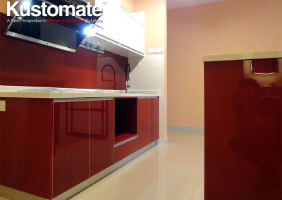 Solid Surface Kitchen Cabinet