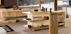 Solid Wood Kitchen Cabinet Design Banner