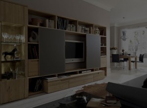 Solid Wood TV Cabinet Design Background