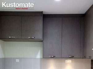 Concrete Kitchen Countertops With Melamine Cabinets - Wall Cabinets