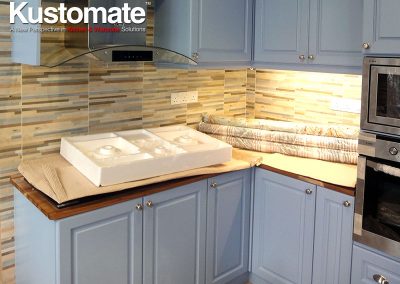 Classic Built-in Kitchen Cabinet With Solid Wood Countertops