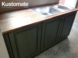 Classic Solid Wood Swing Doors For Kitchen Sink Cabinet