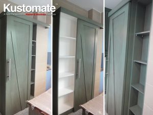 Classic Sliding Door Storage Cabinet For Kitchen