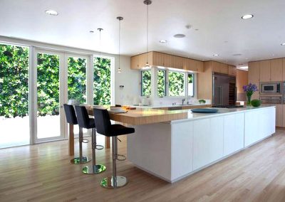 Solid Surface White Island Kitchen Design Ideas