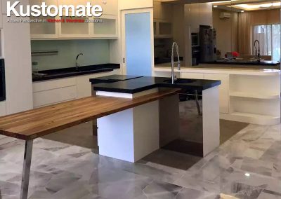 Custom Shape Island Kitchen Cabinetry Design 01