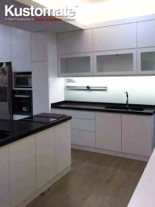 Custom Shape Island Kitchen Cabinetry Design 04