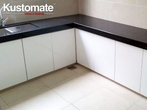 Pure White Melamine Kitchen Cabinet Design Residential House 03