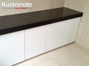 Pure White Melamine Kitchen Cabinet Design Residential House 04