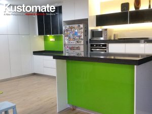 Contemporary Minimalist Gloss Kitchen Cabinet Design & Build For Residential House 01